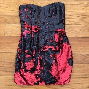 Three Pink Hearts Trixxi Sequin Color Changing Dress